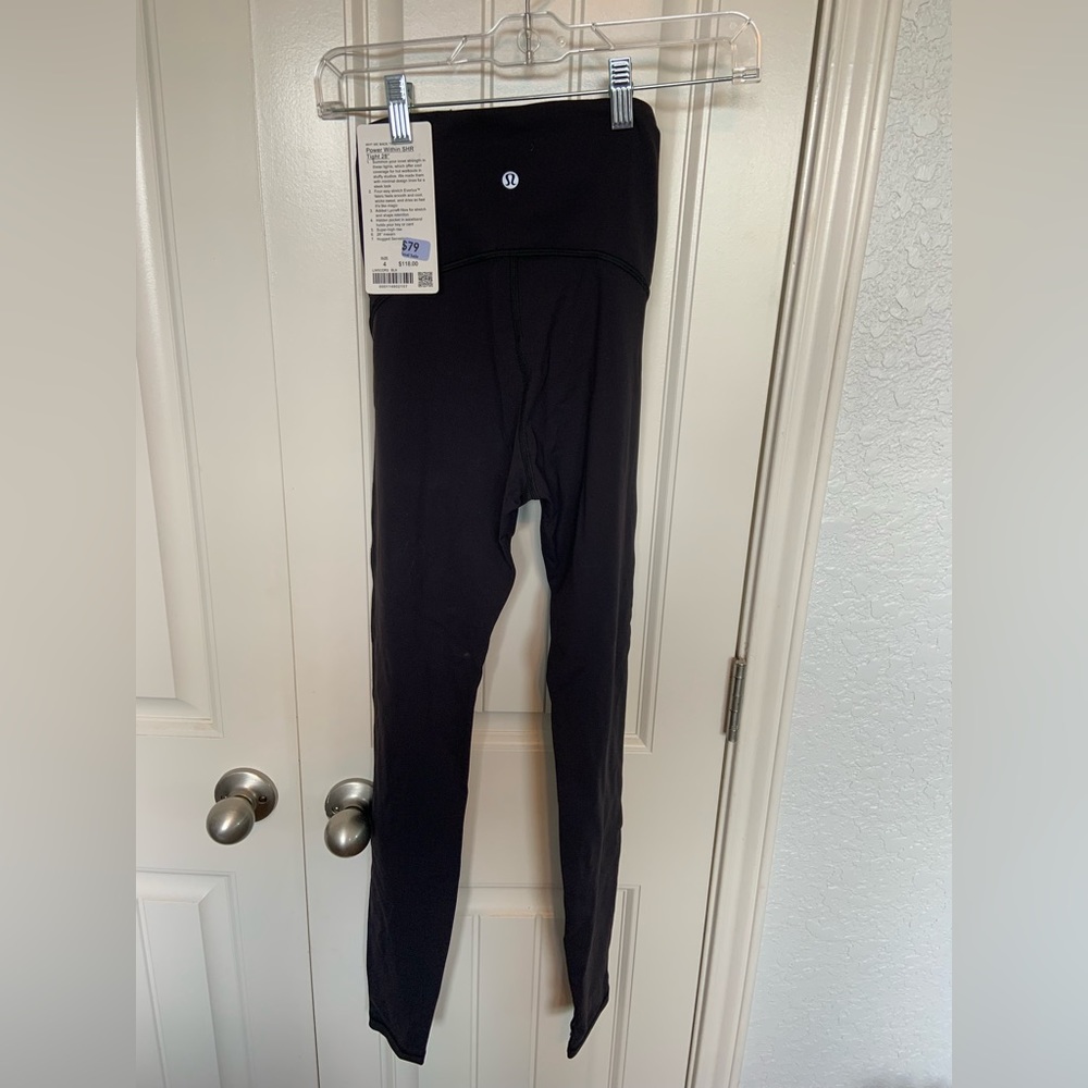 NWT Lululemon Power Within tights 28”